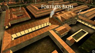 Animation of ancient Roman Fort in Caerleon Wales [upl. by Abbot547]