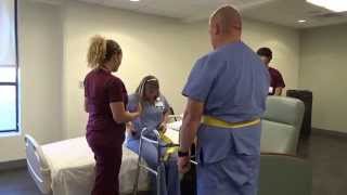 Physical Therapy Transfer Training  How To Transfer From Wheelchair To Bed [upl. by Blanchette]