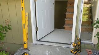 Jeld Wen Front Door Installation  Really crappy products and craftsmanship PART 1 [upl. by Kcyrred]