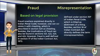 What is Difference Between Fraud amp Misrepresentation [upl. by Anigue]