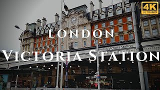 London Victoria Station Walk Through England 4K [upl. by Mellie]